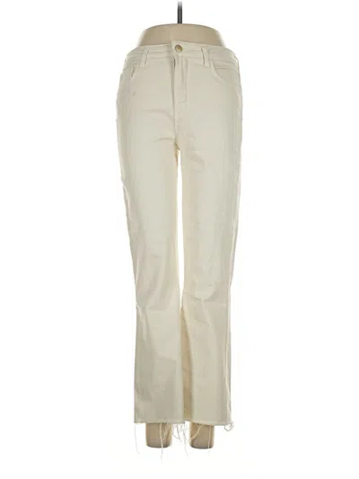 Pre-owned L'agence Jeans In Ivory