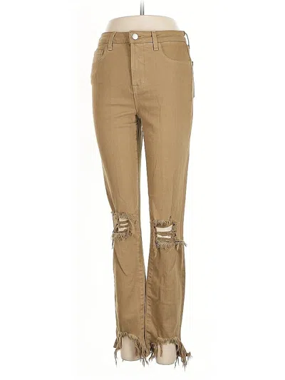 Pre-owned L'agence Jeans In Tan