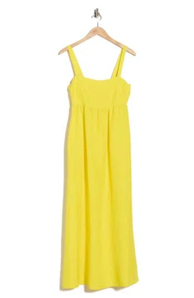 L'agence Jeessamy Empire Waist Dress In Yellow
