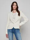 L'agence Jennah Tweed Blazer In White