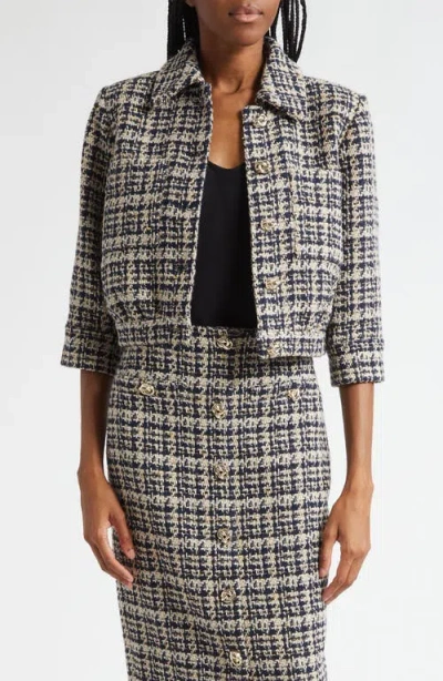 L'AGENCE L'AGENCE JIA CROP TWEED JACKET