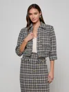 L'agence Jia Tweed Jacket In Multi