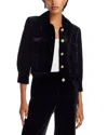 L'agence Jia Velvet Jacket In Black