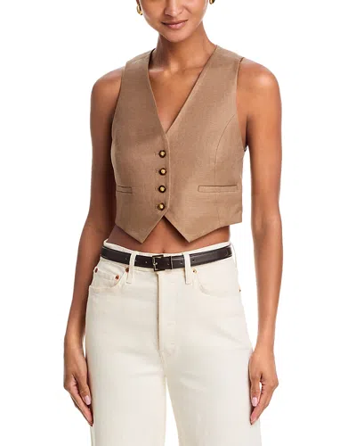 L'agence Jianna Short Vest In Brown