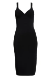 L'agence Jimena Cup Knit Dress In Black