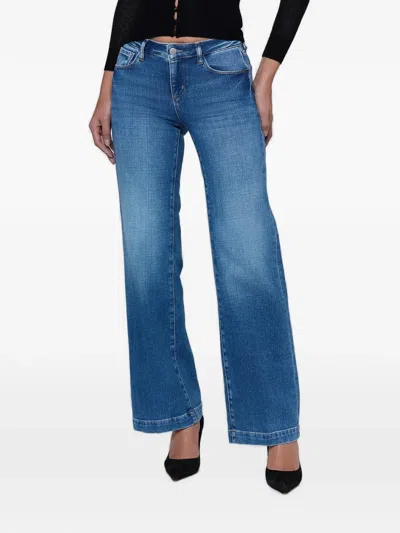 L'agence Joanne Faded-effect Jeans In Blue