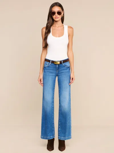 L'agence Joanne Low-rise Wide-leg Jean In Salinas