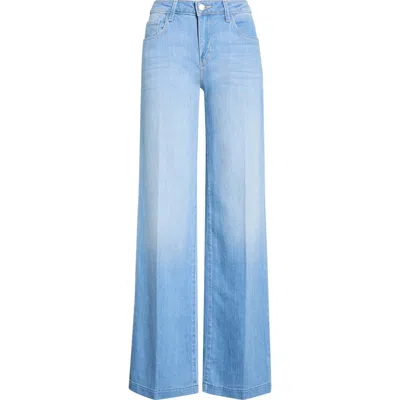L'agence Joanne Wide Leg Jeans In Blue