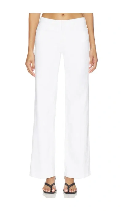 L'agence Joanne Wide Leg Pant In White