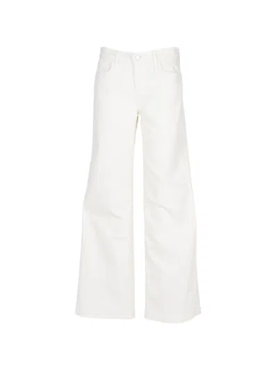 L'agence Joanne Wide-leg Jeans In Neutral