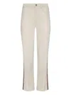 L'agence Jones Side-stripe Jeans In Neutral