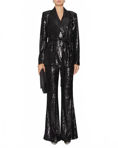 L'agence Jordana Wrap Belted Blazer In Black