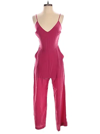 Pre-owned L'agence Jumpsuit In Burgundy