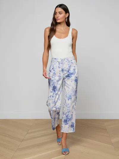 L'agence June Cropped Stovepipe Jean In Blue