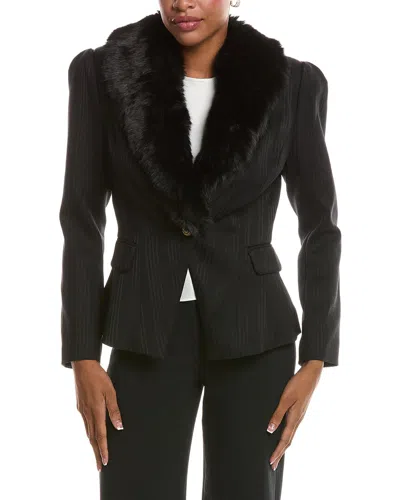 L'agence Kaisley Fur Collar Blazer