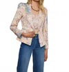 L'agence Kaisley Paisley Blazer In Multi Western Paisley In Multi