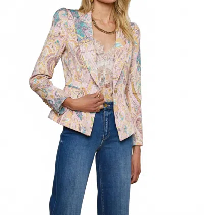 L'AGENCE KAISLEY PAISLEY BLAZER IN MULTI WESTERN PAISLEY