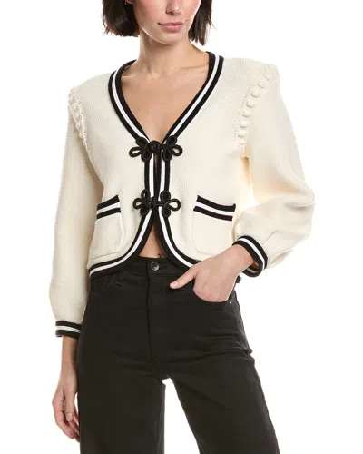 L'agence Kaito Crop Cardigan In White