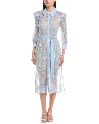 L'agence Kaiya Lace Dress In Blue
