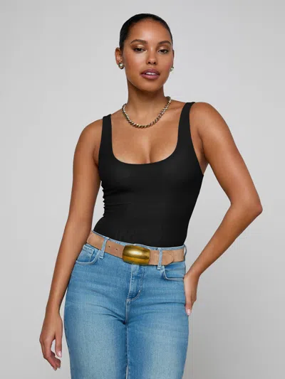 L'agence Kalea Mesh Bodysuit In Black