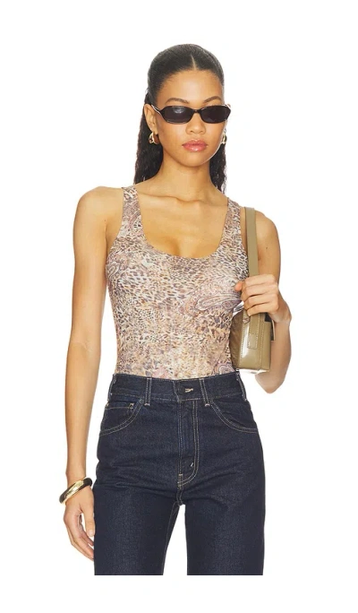 L'agence Kalea Scoop Neck Tank Bodysuit