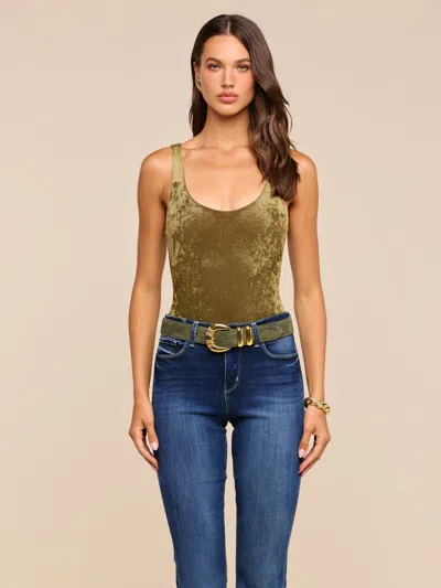 L'agence Kalea Velvet Bodysuit In Kalamata