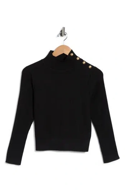 L'agence Kamdyn Mock Neck Rib Sweater In Multi