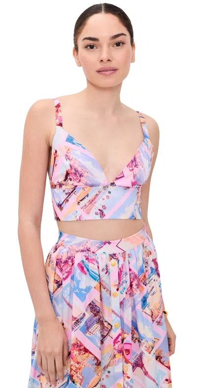 L'agence Kaori Bralette Pink Postcard Print