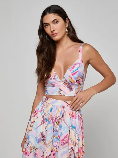 L'agence Kaori Bralette In Animal Print
