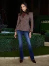 L'agence Karima Double-breasted Blazer In Blue
