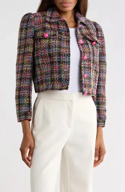 L'agence Kasey Tweed Jacket In Multi