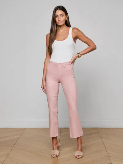 L'agence Kendra Coated Cropped Flare Jean