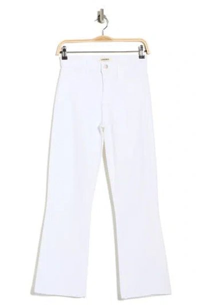 L'agence Kendra Coated High Waist Crop Flare Jeans
