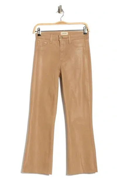 L'agence Kendra Coated High Waist Crop Flare Jeans