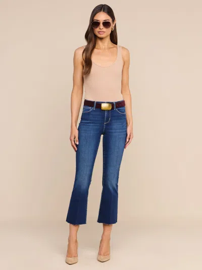 L'agence Kendra Cropped Flare Jean In Nevada