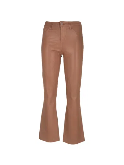 L'agence Kendra Flared Jeans In Brown