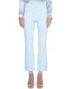 L'agence Kendra High-rise Crop Flare Ice Water Jean In Blue