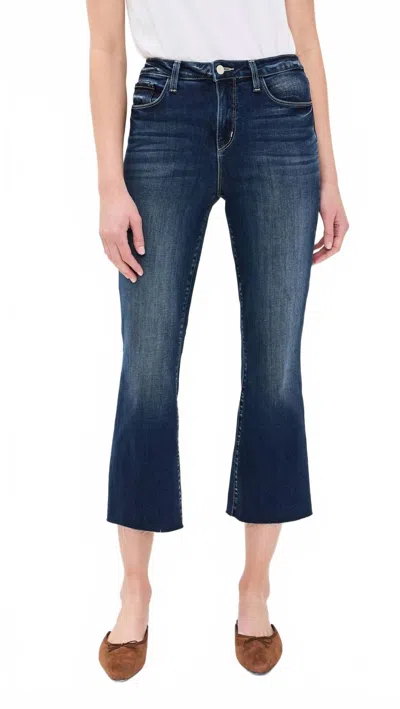 L'agence Kendra High Rise Crop Flare Jean In Columbia In Blue