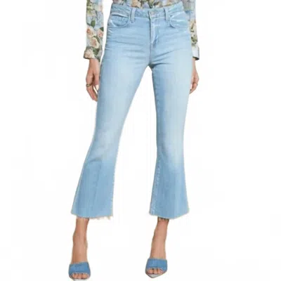 L'agence Kendra High Rise Crop Flare Jean In Olympia In Blue