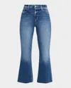 L'agence Kendra High Rise Crop Flare Jeans In Blue