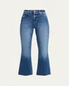 L'agence Kendra High Rise Crop Flare Jeans In Blue