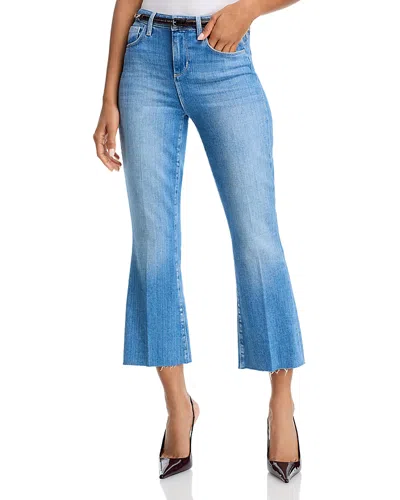 L'agence Kendra High Rise Crop Flare Jeans In Getty In Blue