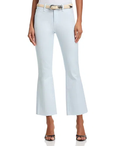 L'agence Kendra High Rise Cropped Flared Jeans In Pale Mist In Blue