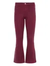 L'agence Kendra High-rise Flare Denim In Red