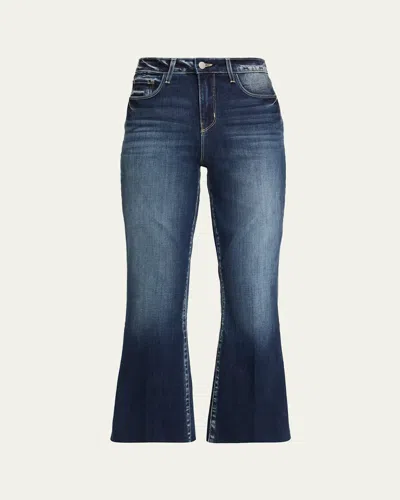 L'agence Kendra High Rise Kick-flare Jeans In Blue