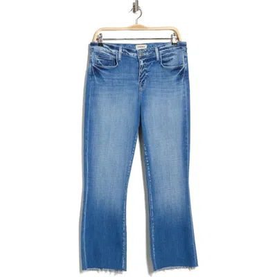 L'agence Kendra High Waist Crop Flare Jeans In Blue