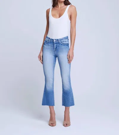 L'agence Kendra High-rise Cropped Flare Jeans In Balboa In Multi