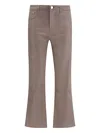 L'agence Kendra Mock Pocket Flared Trousers In Brown