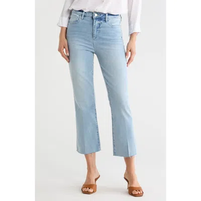 L'agence Kendra Raw Hem Flare Crop Jeans