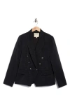 L'agence Kenzie Double Breasted Blazer In Black